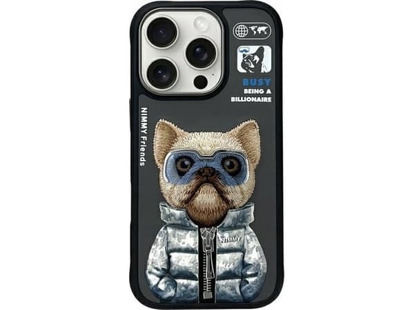 Nimmy iPhone 16 Pro Max 6.9" Case Black Cool&Cute 2.0 Dog