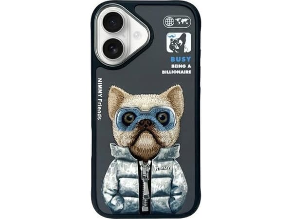 Nimmy iPhone 16 6.1" case black/black Cool&Cute 2.0 Dog