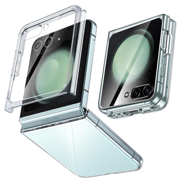 Galaxy Z Flip 6 - Praktiskt Mjukt silikon TPU/PC-skal