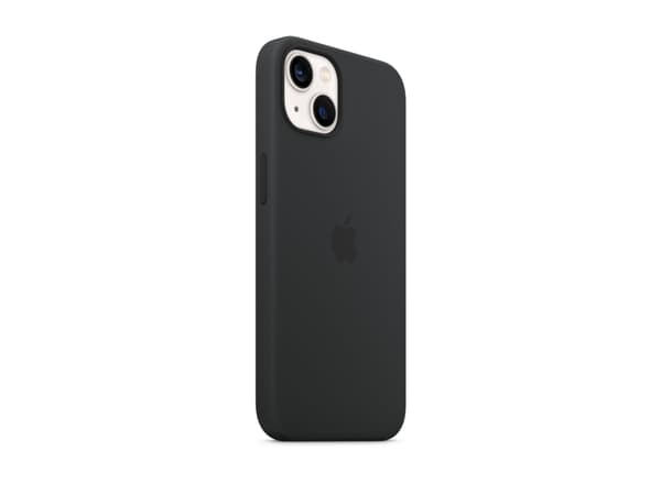 Apple - Bagsidecover til mobiltelefon - MagSafe-kompatibilitet - silikoni - midnat - for iPhone 13