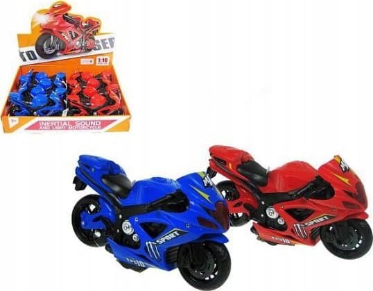 Hipo Motorcykel 21cm ljus ljud ST22-2 p8 mix 2 färger pris per 1 st