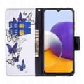 Miniatyrbillede 3 af 4: Plånboksfodral Samsung Galaxy S24 FE - Blåa och Vita Fjärilar