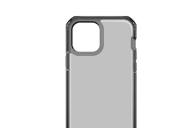 ITSKINS SUPREME CLEAR -kotelo iPhone 12 / 12 Pro®:lle. Grafiitti ja läpinäkyvä