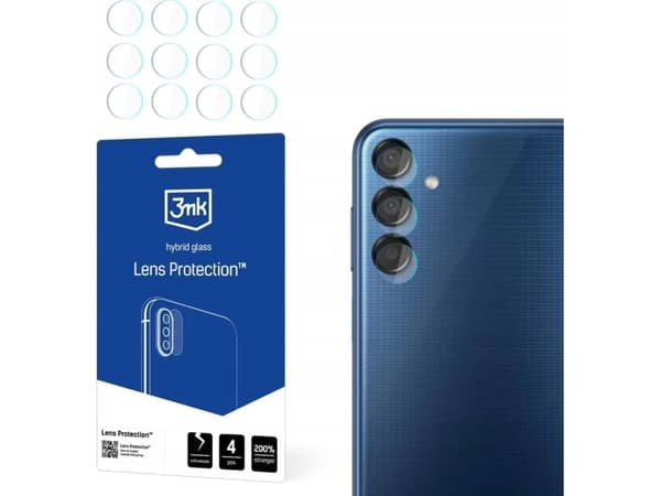 3MK Hybridglas för kameralinser 3MK Linsskydd Samsung Galaxy M15 5G [4 PACK]
