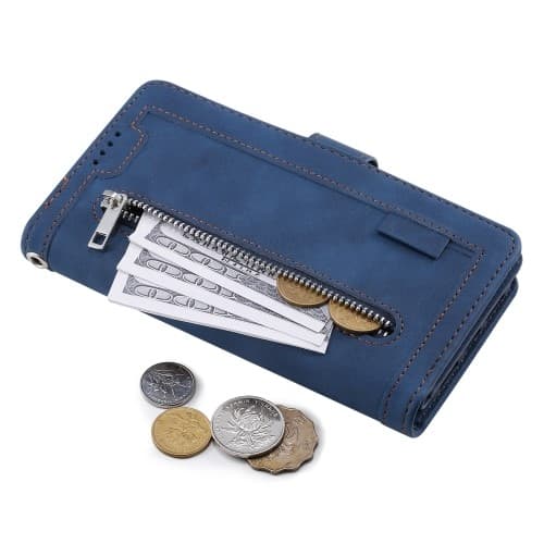 Til Xiaomi 14T Pro Etui med Lynlåslomme og 9 Kortlommer