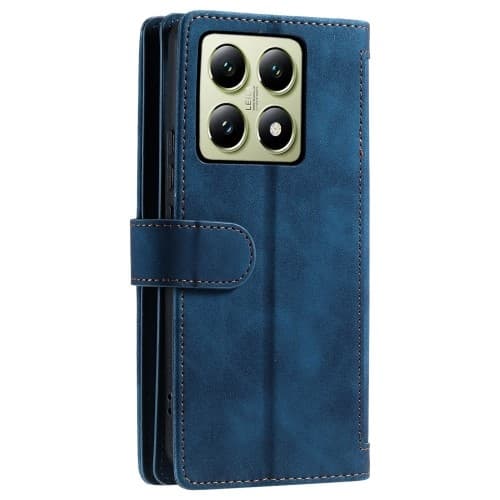 Til Xiaomi 14T Pro Etui med Lynlåslomme og 9 Kortlommer