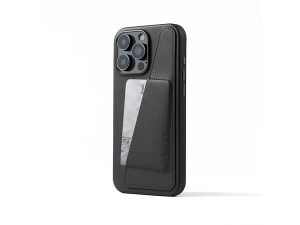 Troubadour Goods Limited Mujjo Wallet Leather Case - etui skórzane do iPhone 16 Pro Max kompatybilne z MagSafe (black)