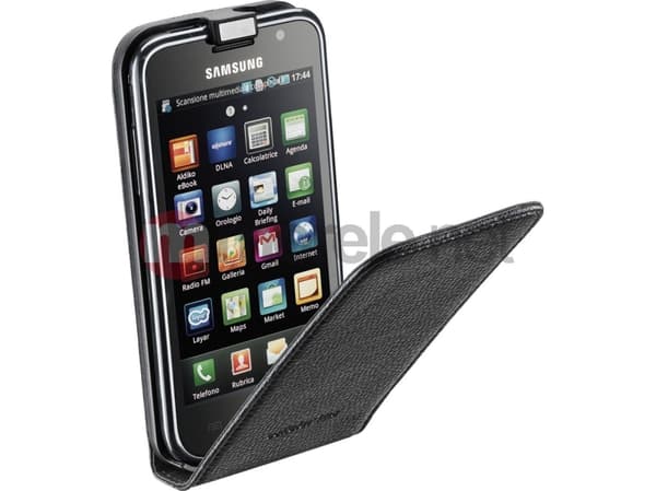 Cellularline Flap Case, Samsung Galaxy S I9000, Musta