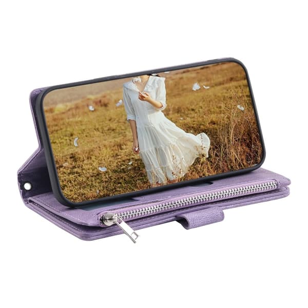 Til Xiaomi Redmi 14C Zipper Wallet Case Rhombus Telefoncover