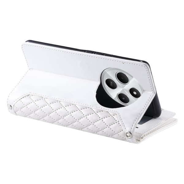 Til Xiaomi Redmi 14C Zipper Wallet Case Rhombus Telefoncover