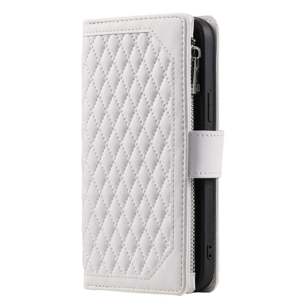 Til Xiaomi Redmi 14C Zipper Wallet Case Rhombus Telefoncover