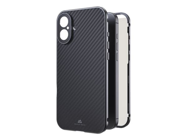 Black Rock 360° Glass, Omslag, Apple, iPhone 16 Plus, 17 cm (6.7"), Svart