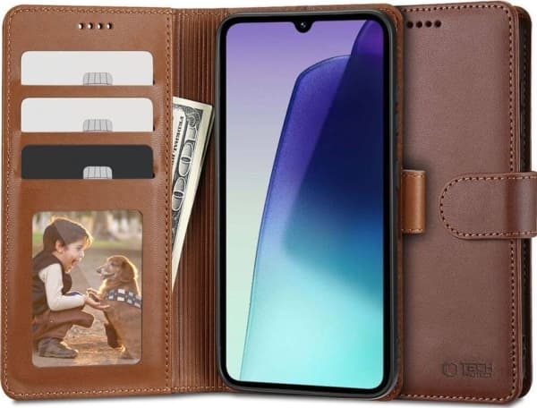 Tech-Protect Etui XIAOMI REDMI 14C / POCO C75 Tech-Protect Wallet brązowe