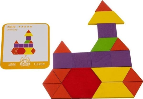 Kruzzel Pedagogiskt pussel - geometriska former