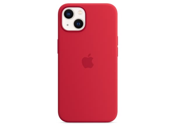 Apple - Baksidedeksel for mobiltelefon - MagSafe-samsvar - silikon - rød - for iPhone 13