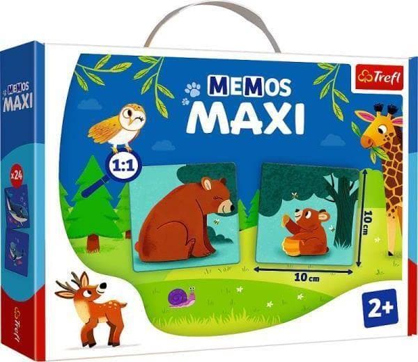 Memoarkort maxi Djuren och deras barn spel 02268 Trefl