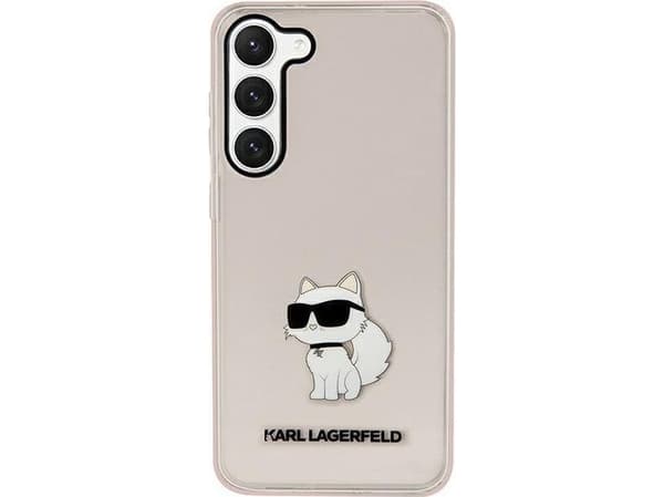 Karl Lagerfeld tapauksessa Karl Lagerfeld KLHCS23SHNCHTCP Samsung Galaxy S23 różowy/vaaleanpunainen hardcase Ikonik Choupette