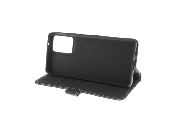 Insmat - Lommebok for mobiltelefon - ekte skinn, kartong+papir+aluminiumsfolie, bomullssting, termoplast-polyuretan (TPU) - for Motorola Moto G85