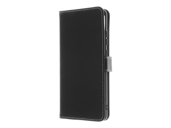 Insmat - Lommebok for mobiltelefon - ekte skinn, kartong+papir+aluminiumsfolie, bomullssting, termoplast-polyuretan (TPU) - for Motorola Moto G85