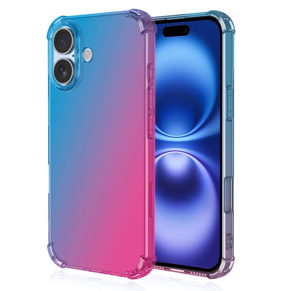 iPhone 16 - Stilrent Skyddande Gradient Silikonskal
