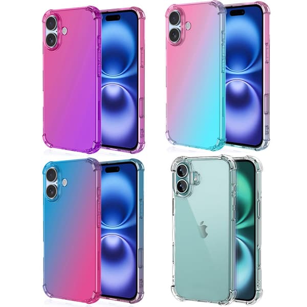 iPhone 16 - Stilrent Skyddande Gradient Silikonskal