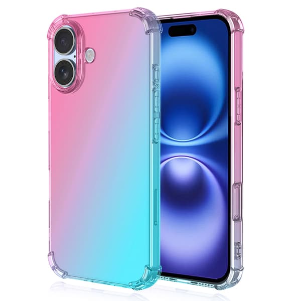 iPhone 16 - Stilrent Skyddande Gradient Silikonskal