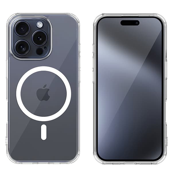 Magnetisk Trådlös Laddning - Stöttåligt Skal för iPhone 16 Pro Max!