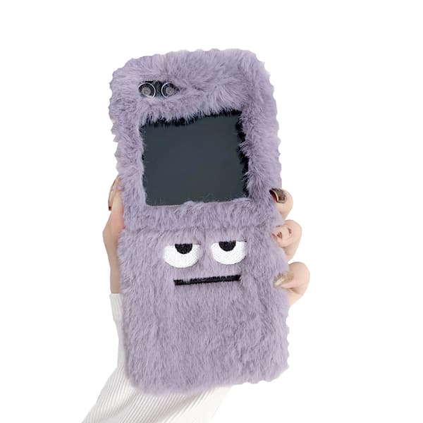 Samsung Galaxy Z Flip 6 - Mjukt Skyddande Fluffigt Skal