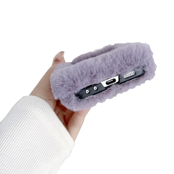 Samsung Galaxy Z Flip 6 - Mjukt Skyddande Fluffigt Skal