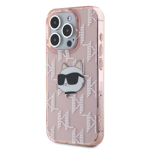 Karl Lagerfeld iPhone 15 Pro Max Mobilskal IML Choupette Head - Rosa