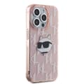 Miniatyrbild 4 av 8: Karl Lagerfeld iPhone 15 Pro Max Mobilskal IML Choupette Head - Rosa