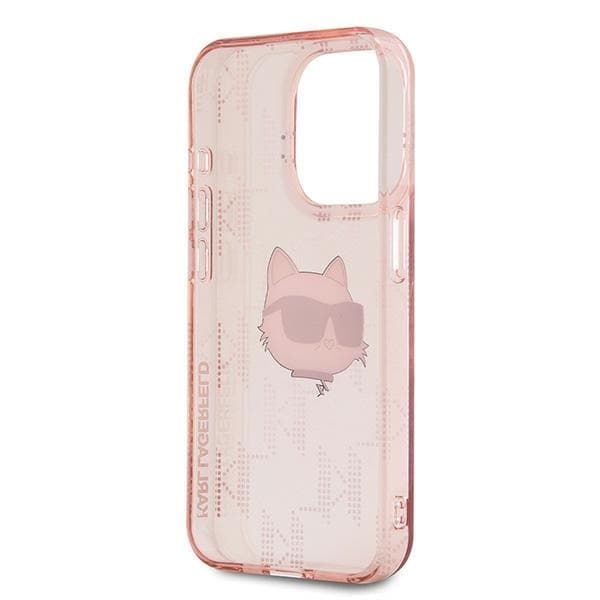 Karl Lagerfeld iPhone 15 Pro Max Mobilskal IML Choupette Head - Rosa