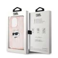 Miniatyrbild 8 av 8: Karl Lagerfeld iPhone 15 Pro Max Mobilskal IML Choupette Head - Rosa