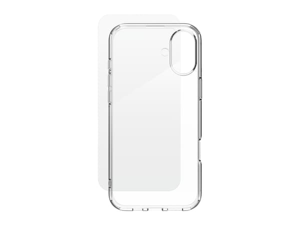 Zagg InvisibleShield Glass Elite 360 - Matkapuhelimen takakuori - kirkas - karkaistulla suojalasilla - Apple iPhone 16 Plus -puhelimelle