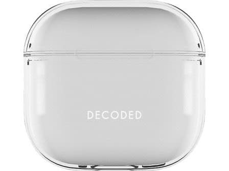 Decoded Silicone Aircase - skyddande silikonfodral för AirPods 4:e generationen (transparent)