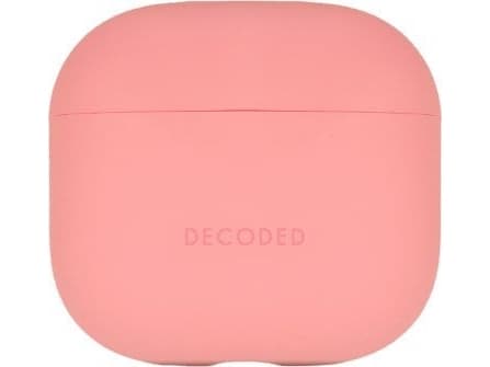 Decoded Silicone Aircase - skyddande silikonfodral för AirPods 4:e generation (rosa)