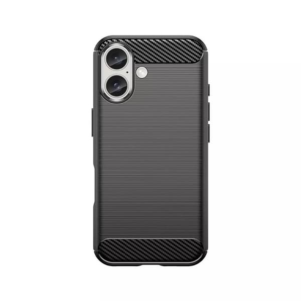 TPU-etui til iPhone 16 Plus, sort