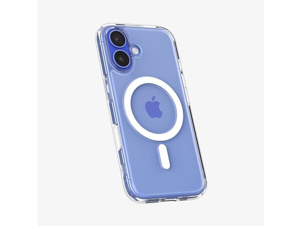 Spigen Ultra Hybrid T (MagFit + Camera Control) iPhone 16 Case White, Cover, Apple, iPhone 16, 15.5 cm (6.1"), Transparent, White