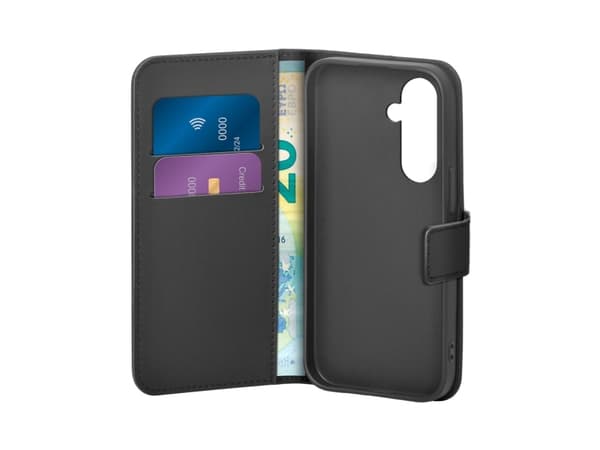 PURO PUSGS25BOOKC8BLK, Plånbok, Samsung, Galaxy S25, 15,8 cm (6.2"), Svart