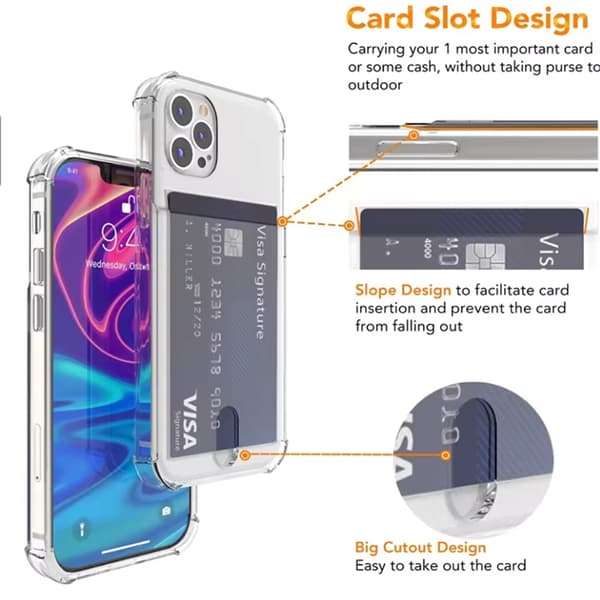 iPhone 16 Pro - Funktionell och Stiligt Case med Kortfack