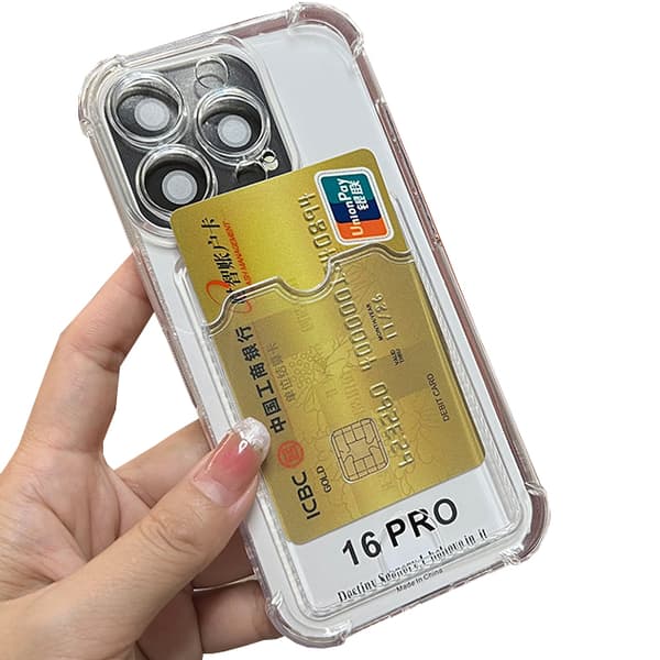 iPhone 16 Pro - Funktionell och Stiligt Case med Kortfack