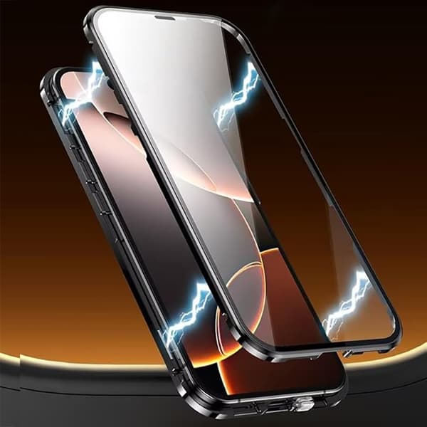 iPhone 16 Plus - Dubbelsidigt Skal Magnetiskt i Stilren Design