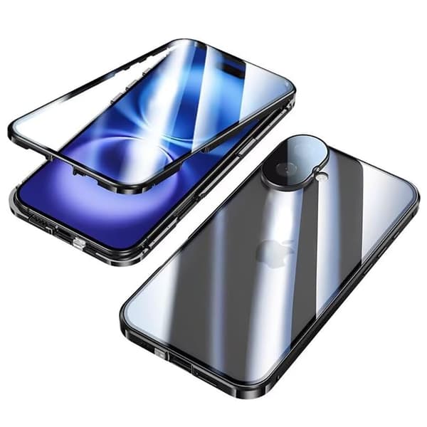 iPhone 16 Plus - Dubbelsidigt Skal Magnetiskt i Stilren Design