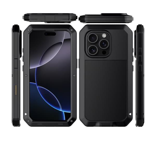 iPhone 16 Pro - Skyddande HEAVY DUTY Aluminium Skal