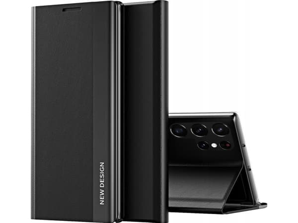 Sleep Case Pro-etui til Samsung Galaxy S25 Ultra med klapp og håndtak - sorter