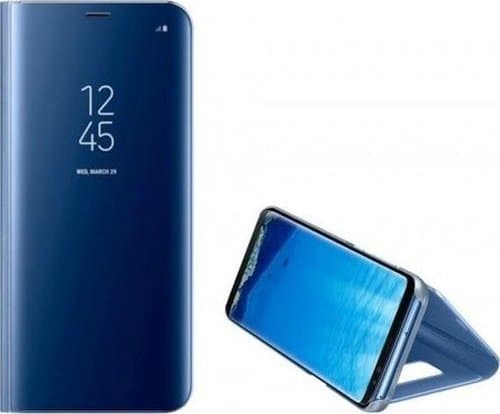 New Sleep Case för Samsung Galaxy S25 Ultra fodral med flipskydd och stativ - blå