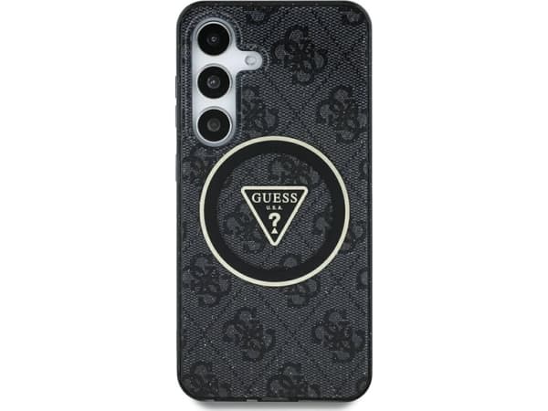 Fodral GUESS futerał do SAMSUNG S25 Ultra GUHMS25LHG4PRTGK (magnetisk IML metallisk glans 4G cirkel triangel)