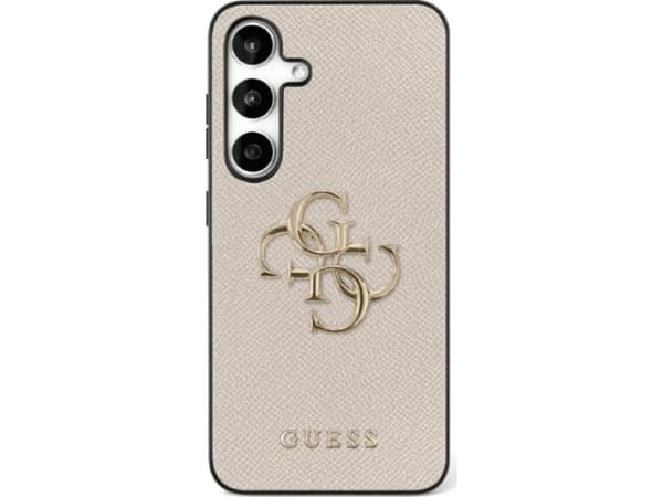 GUESS Veske til SAMSUNG S25 GUHCS25SPGT4MBE (PU Grain Large 4G & Classic Logo) Beige