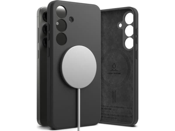 Ringke Silikon Magnetisk för Galaxy S25 czarny