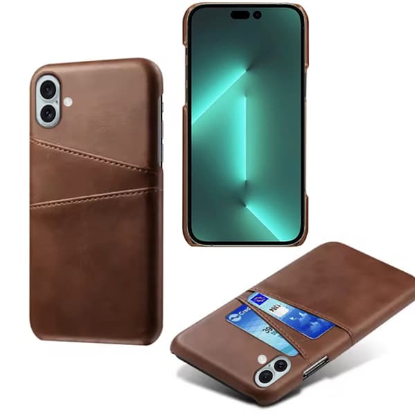 iPhone 16 Plus - LEMANS Skal med Kortfack - Stilrent och Smidigt